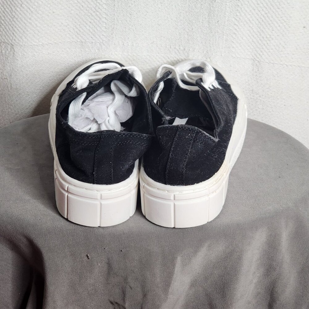 Mad Love Target Black White Cloth Rubber Sole 50% Recycled Fran Sneaker Size 10 - Picture 7 of 16
